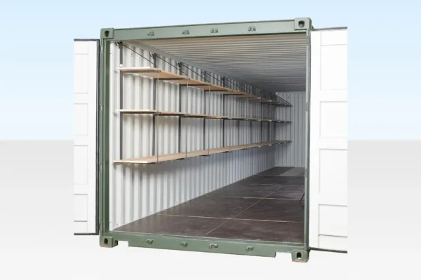 CONTAINER SHELVING (FASTFIT BRACKETS) FOR 40FT CONTAINER (5 BAYS) - Image 2