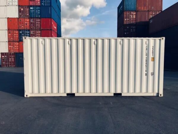 20ft Shipping Container (One Trip) White (RAL 9003) - Image 5