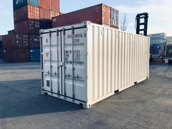 20ft Shipping Container (One Trip) White (RAL 9003) - Image 2